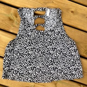 Garage Floral Cropped Tank